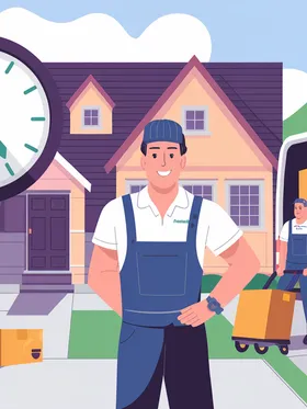 Green4Logistics team managing a key handover delay during a home removal in Stoke-on-Trent
