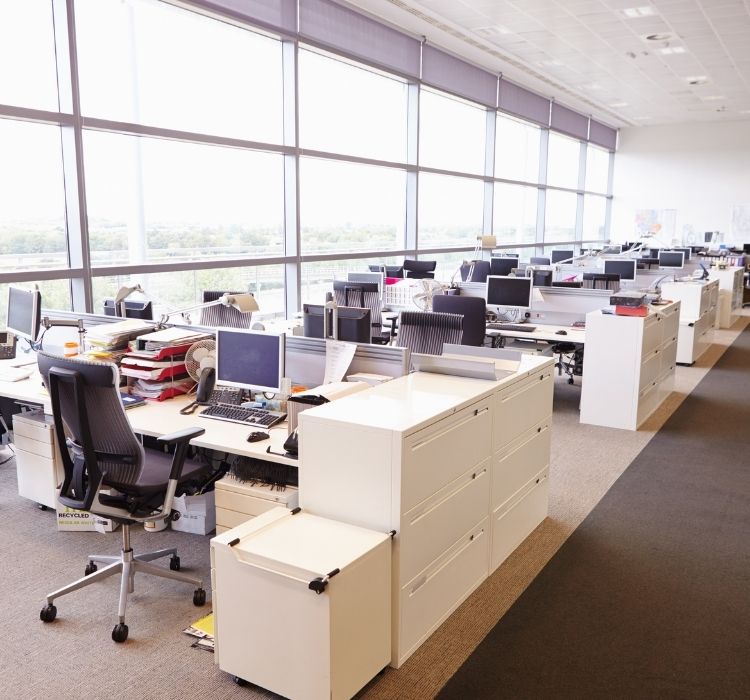 Office changeover day after relocation